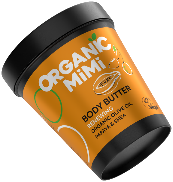 Unt de corp regenerant cu ulei de măsline și papaya, Organic Mimi, 200 ml