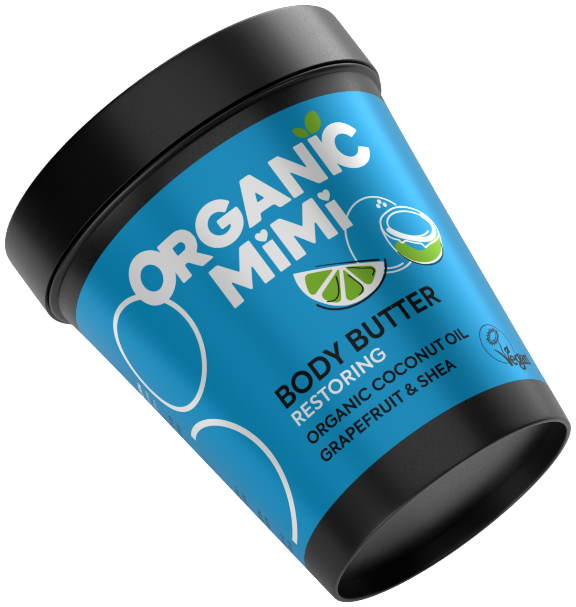 Unt de corp reparator cu cocos și grapefruit, Organic Mimi, 200 ml