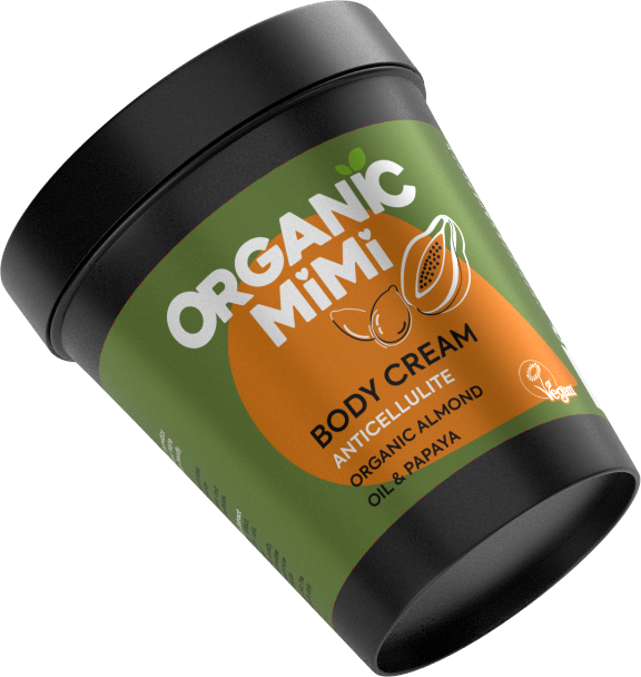 Cremă de corp anticelulitică cu migdale și papaya, Organic Mimi, 200 ml