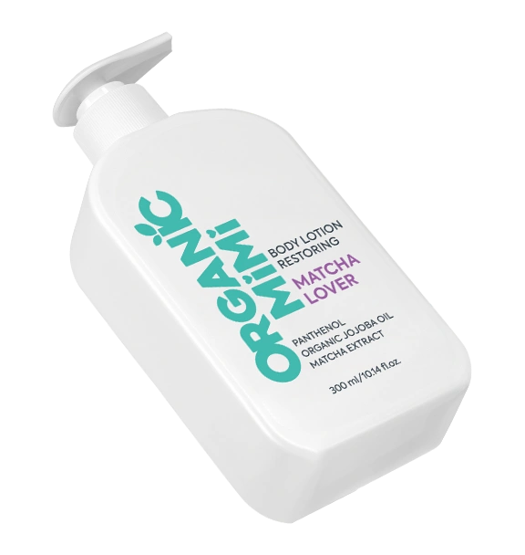 Loțiune de corp reparatorie cu jojoba și matcha Matcha Lover, Organic Mimi, 300 ml