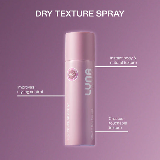 Spray texturizant uscat pentru volum și textură păr, Luna, 250 ml