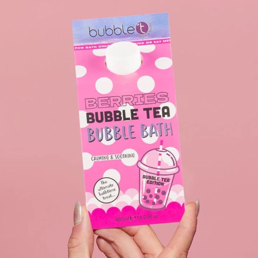 Spumă de baie cu aromă de zmeură, Bubble T, 480 ml
