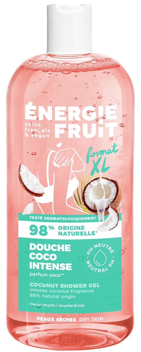 Gel de duș nutritiv cu cocos și unt de shea, Energie Fruit, 500 ml