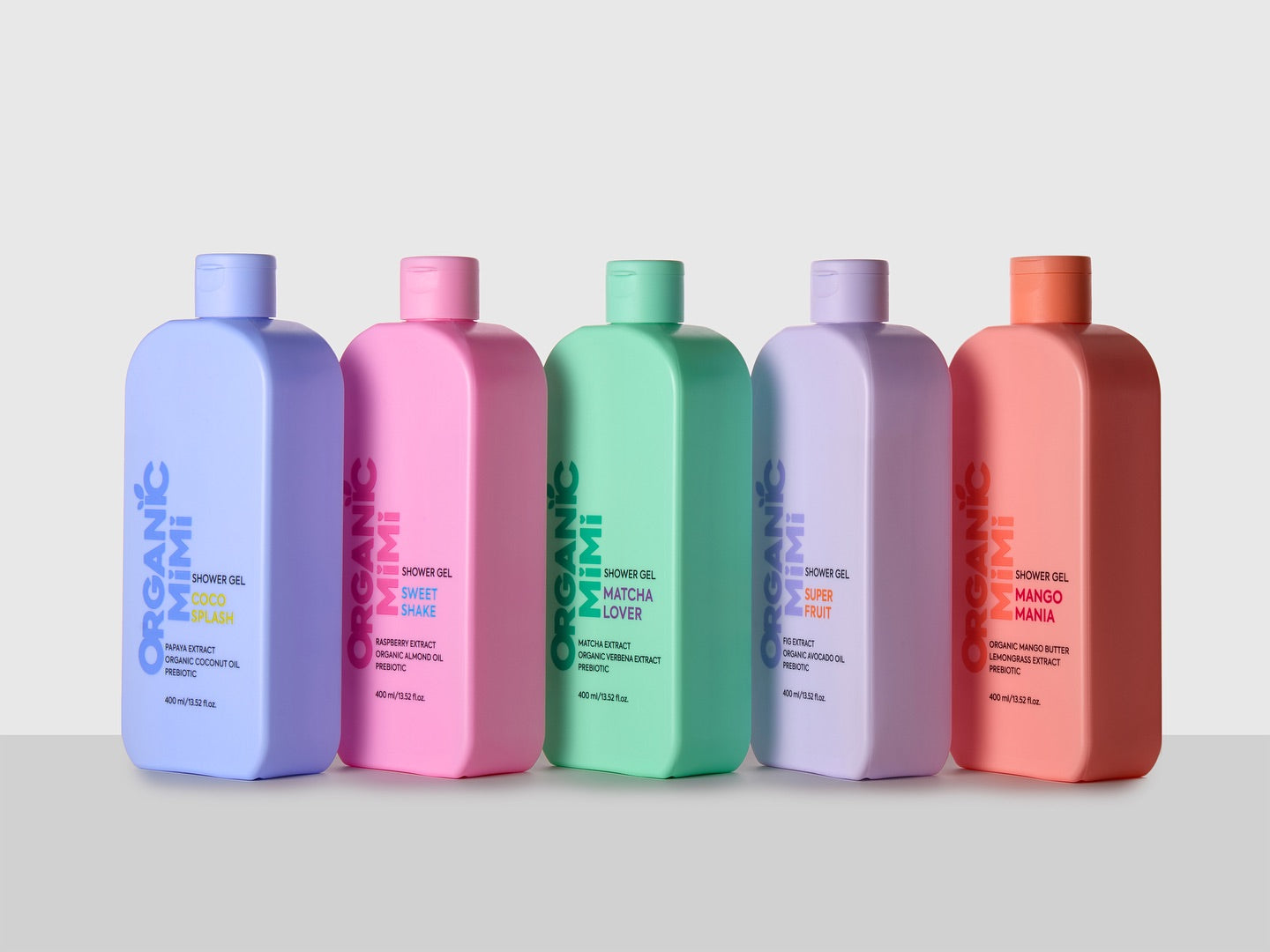 Gel de duș revigorant cu cocos, Organic Mimi, 400 ml
