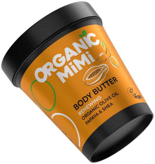 Unt de corp regenerant cu ulei de măsline și papaya, Organic Mimi, 200 ml