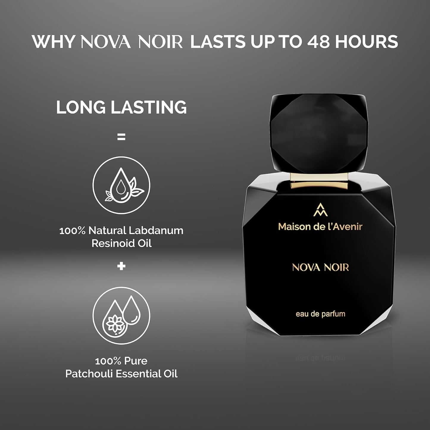 Nova Noir – Apă de parfum unisex, Maison de l’Avenir, 100 ml