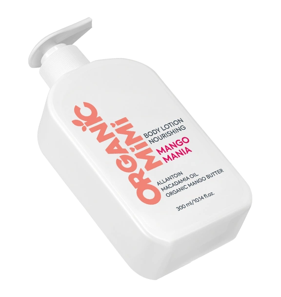 Loțiune de corp nutritivă cu mango și macadamia Mango Mania, Organic Mimi, 300 ml