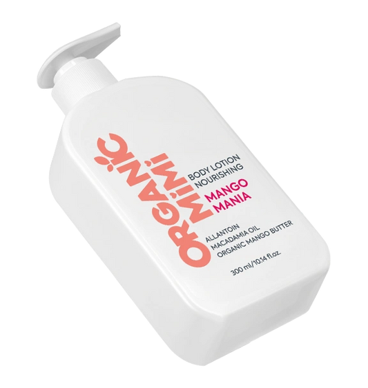 Loțiune de corp nutritivă cu mango și macadamia Mango Mania, Organic Mimi, 300 ml