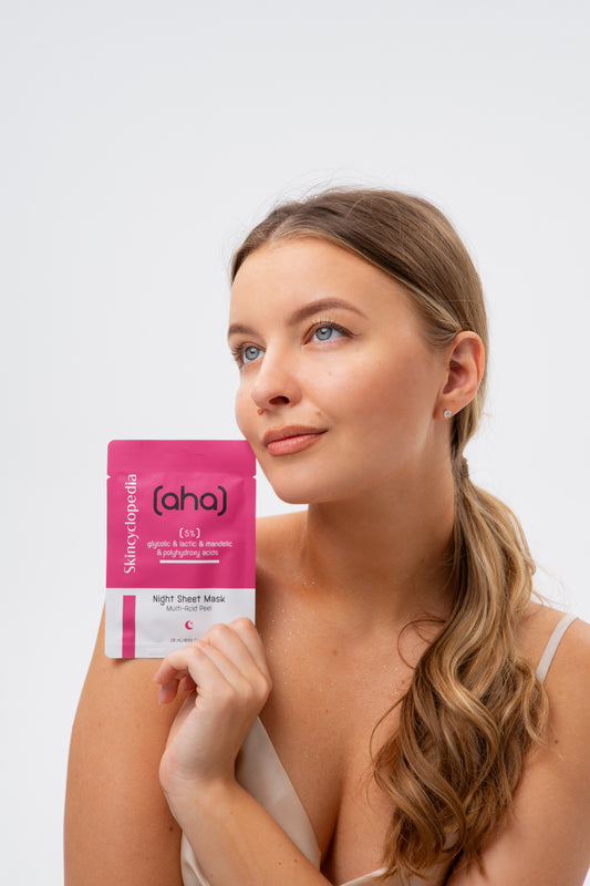 Mască facială exfoliantă cu AHA și PHA 5%, Skincyclopedia, 20 g