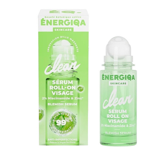 Ser roll-on facial pentru ten cu imperfecțiuni cu niacinamidă, Energie Fruit, 30 ml