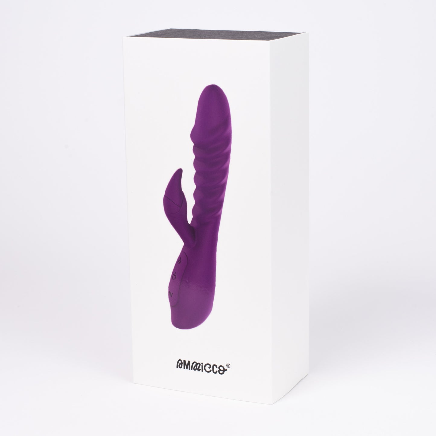 Vibrator dublu cu funcție de încălzire, Double Pleasure, Ammicco