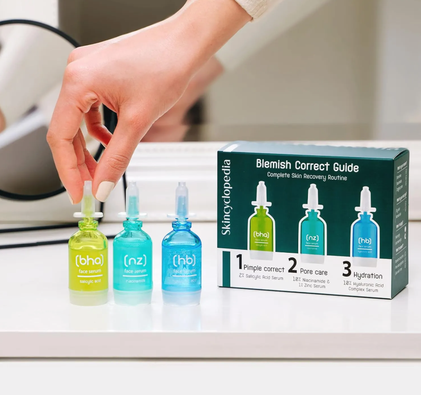Set seruri pentru ten cu imperfecțiuni, Skincyclopedia Blemish, 3 x 15 ml