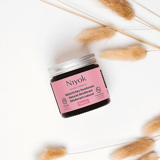 Deodorant cremă natural fără aluminiu Flowers, Niyok, 40 ml