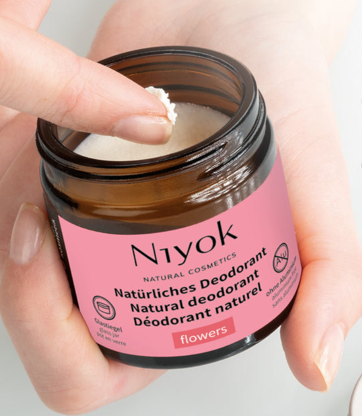 Deodorant cremă natural fără aluminiu Flowers, Niyok, 40 ml