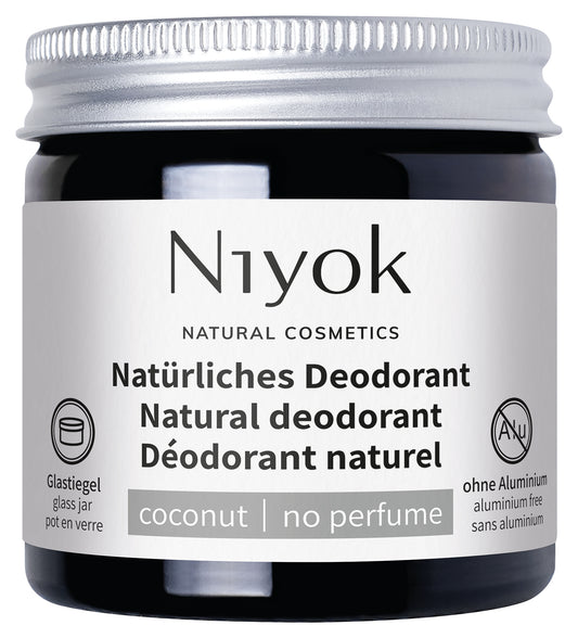 Deodorant cremă natural fără aluminiu, fără miros, Niyok, 40 ml
