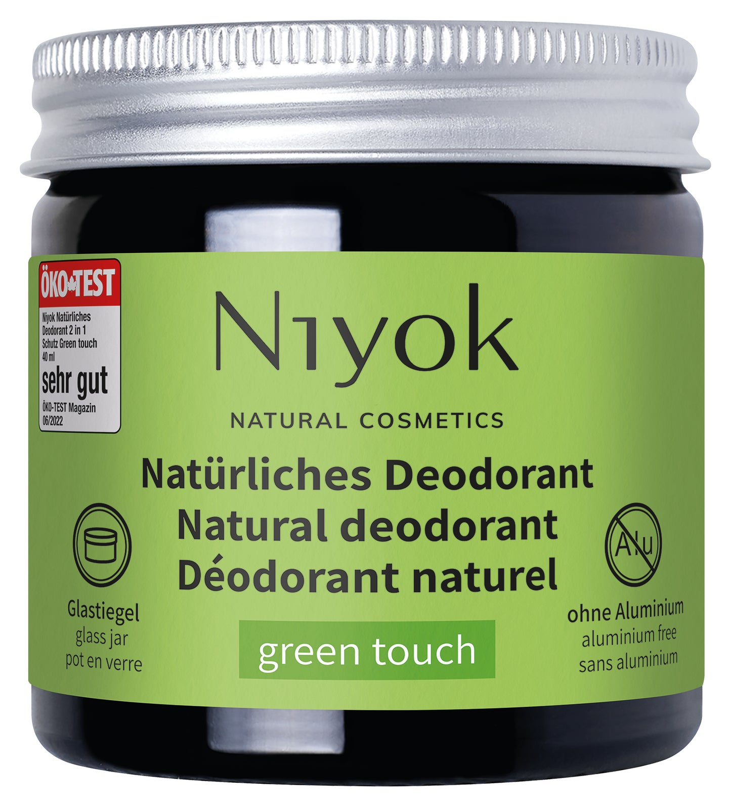 Deodorant cremă natural fără aluminiu Green Touch, Niyok, 40 ml