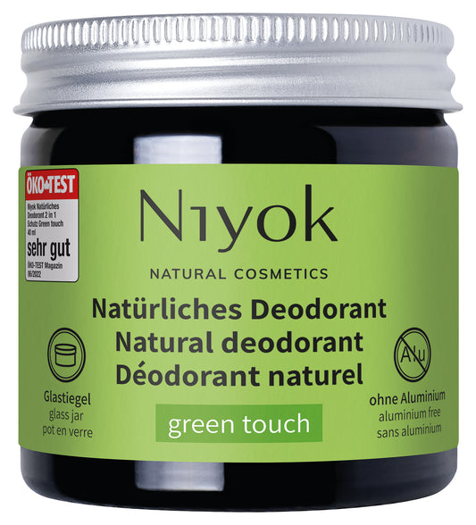 Deodorant cremă natural fără aluminiu Green Touch, Niyok, 40 ml