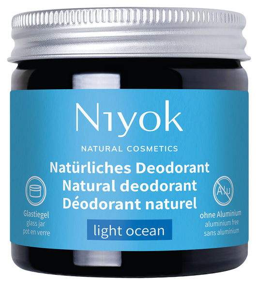 Deodorant cremă natural fără aluminiu Light Ocean, Niyok, 40 ml