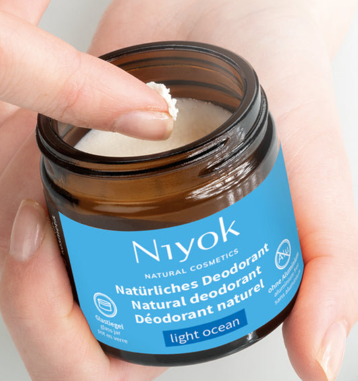 Deodorant cremă natural fără aluminiu Light Ocean, Niyok, 40 ml