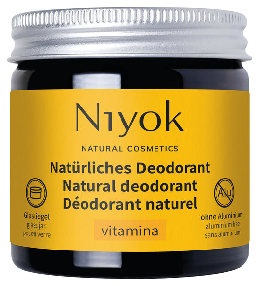 Deodorant cremă natural fără aluminiu Vitamina, Niyok, 40 ml