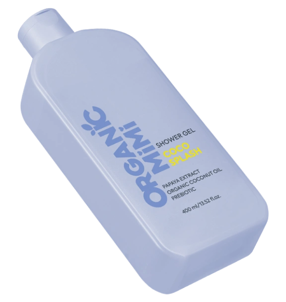 Gel de duș revigorant cu cocos, Organic Mimi, 400 ml
