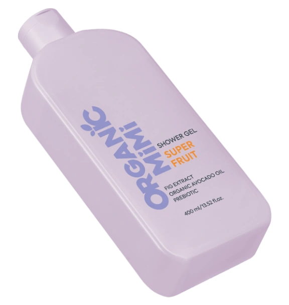 Gel de duș cu extracte de fructe Super Fruit, Organic Mimi, 400 ml