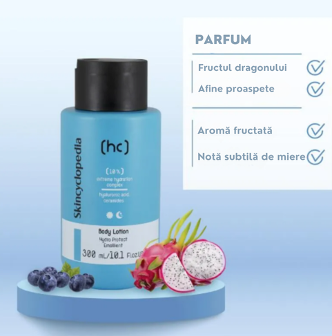 Loțiune de corp hidratantă cu acid hialuronic și ceramide, Skincyclopedia, 300 ml