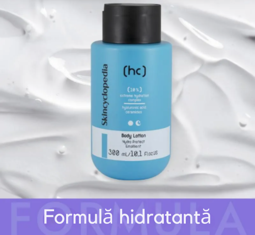 Loțiune de corp hidratantă cu acid hialuronic și ceramide, Skincyclopedia, 300 ml