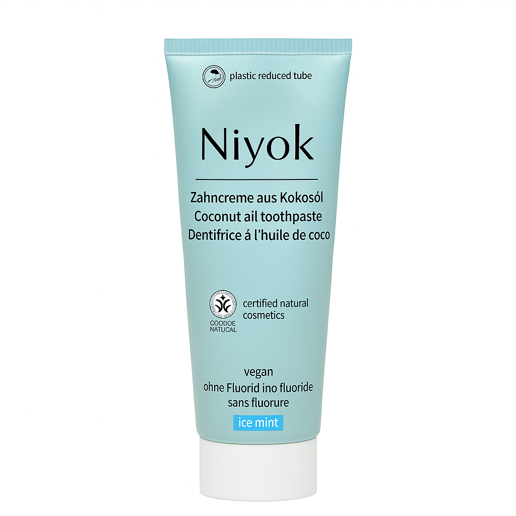 Pastă de dinți cu ulei de cocos și mentă Ice Mint, Niyok, 75 ml