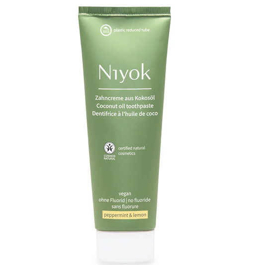 Pastă de dinți cu ulei de cocos, mentă și lămâie, Niyok, 75 ml
