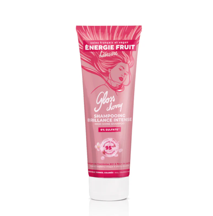 Șampon pentru strălucire și protecția culorii cu oțet de zmeură, Energie Fruit, 250 ml