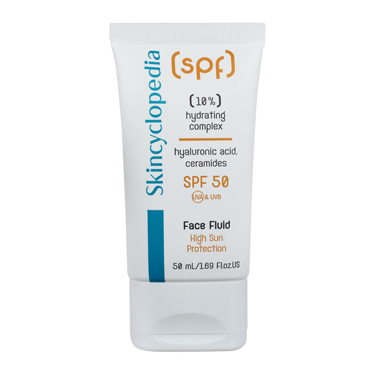 Fluid facial hidratant cu protecție solară SPF 50, Skincyclopedia, 50 ml