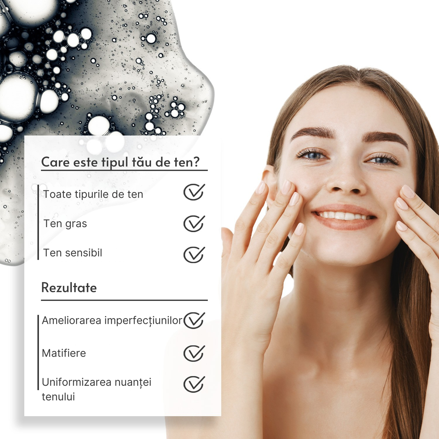 Ser facial exfoliant cu cărbune activ și 5% AHA & PHA, Skincyclopedia, 30 ml