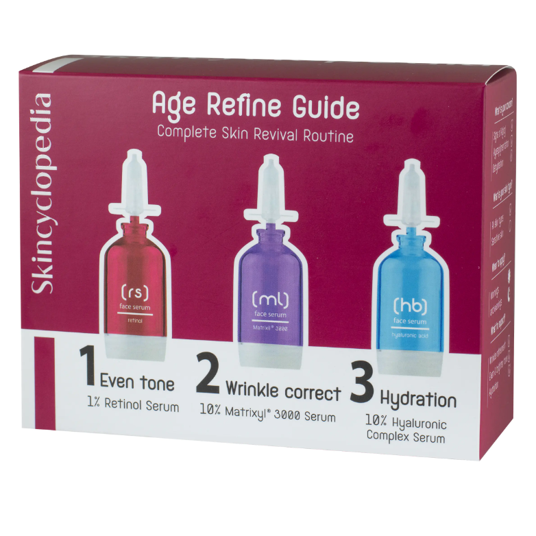 Set seruri de față pentru fermitate și elasticitate, Skincyclopedia Age Perfect, 3 x 15 ml