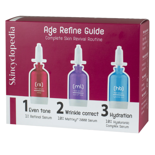 Set seruri de față pentru fermitate și elasticitate, Skincyclopedia Age Perfect, 3 x 15 ml