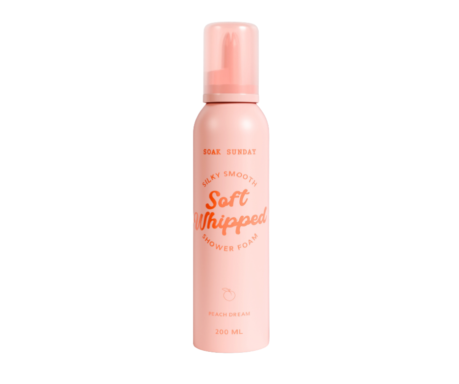 Spumă de duș cu aromă de piersică, Soak Sunday, 200 ml